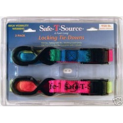 Locking Tie Down Safety Straps 2-Pack